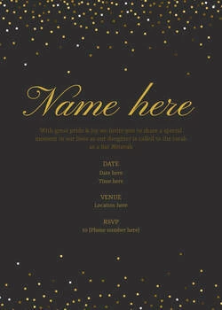 Bat Mitzvah Announcement 5 - 5x7 Preview Image